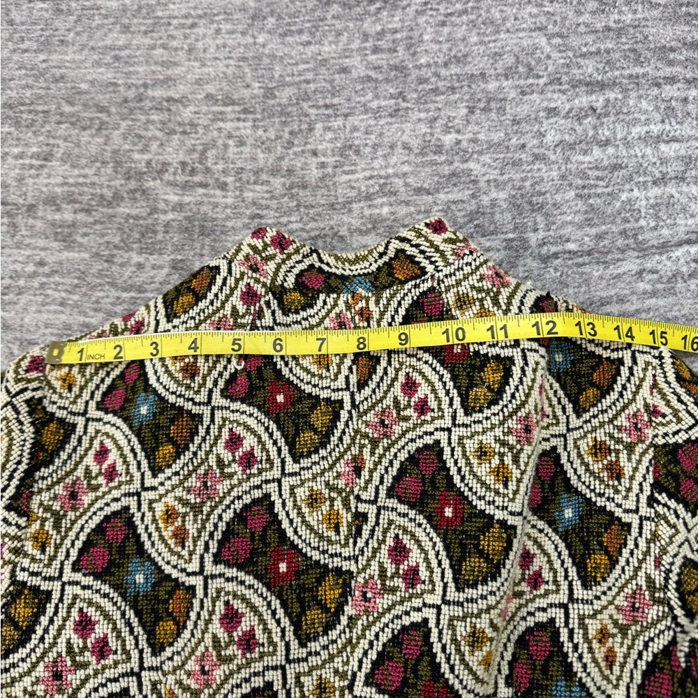 Vintage Elegant Patterned Tweed Women's Coat - Picture 7 of 9